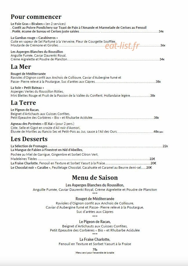 L'Almandin — carte page 1