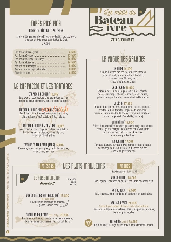 Le Bateau Ivre — carte page 28