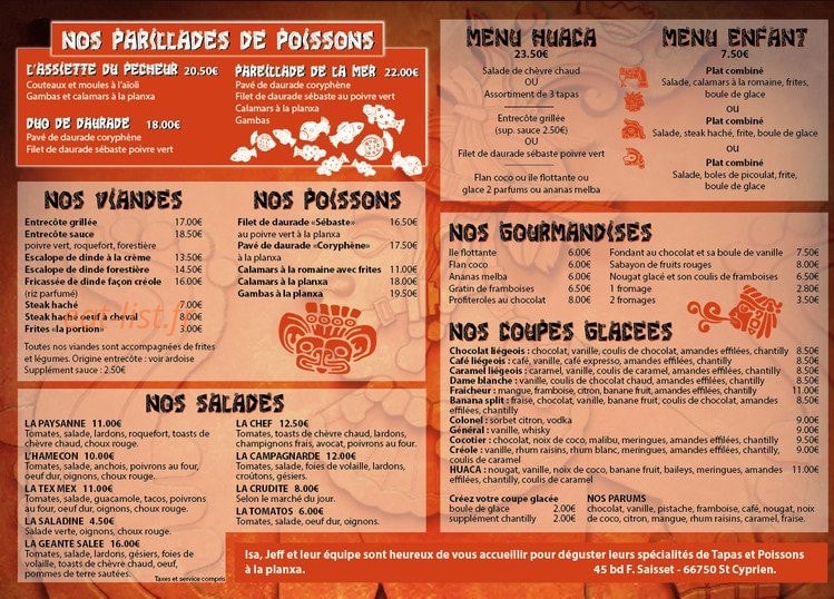 Le Huaca — carte page 1
