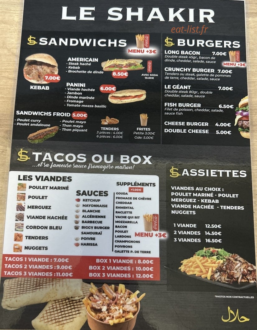 Le Shakir — carte page 1