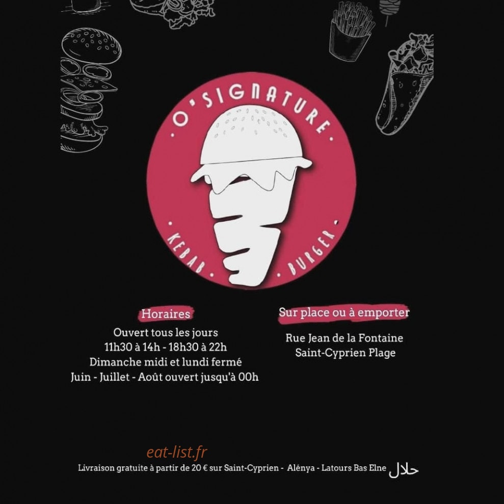 O'signature — carte page 1