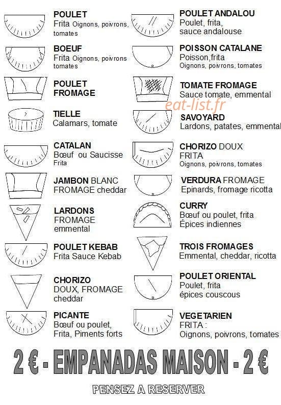 Paella Empanadas — carte page 2