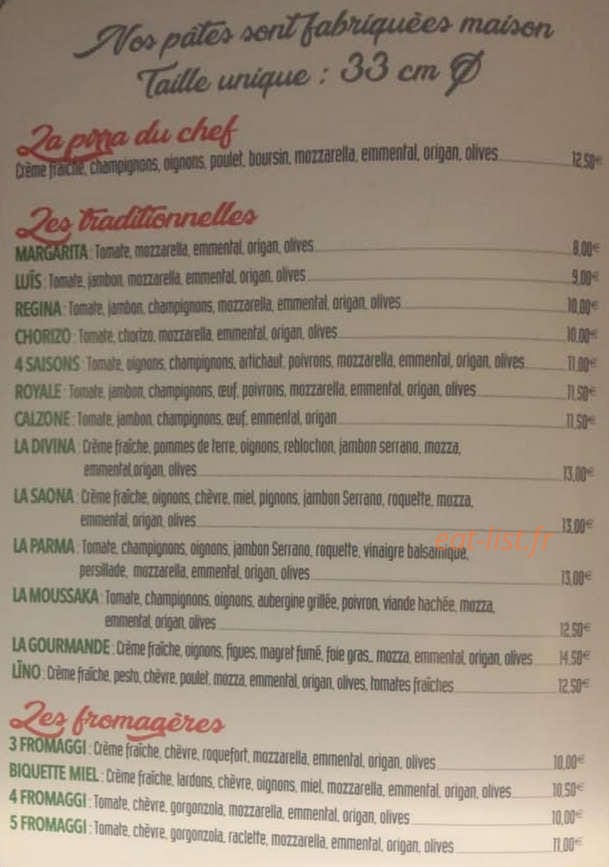 Ulo'pizza — carte page 3