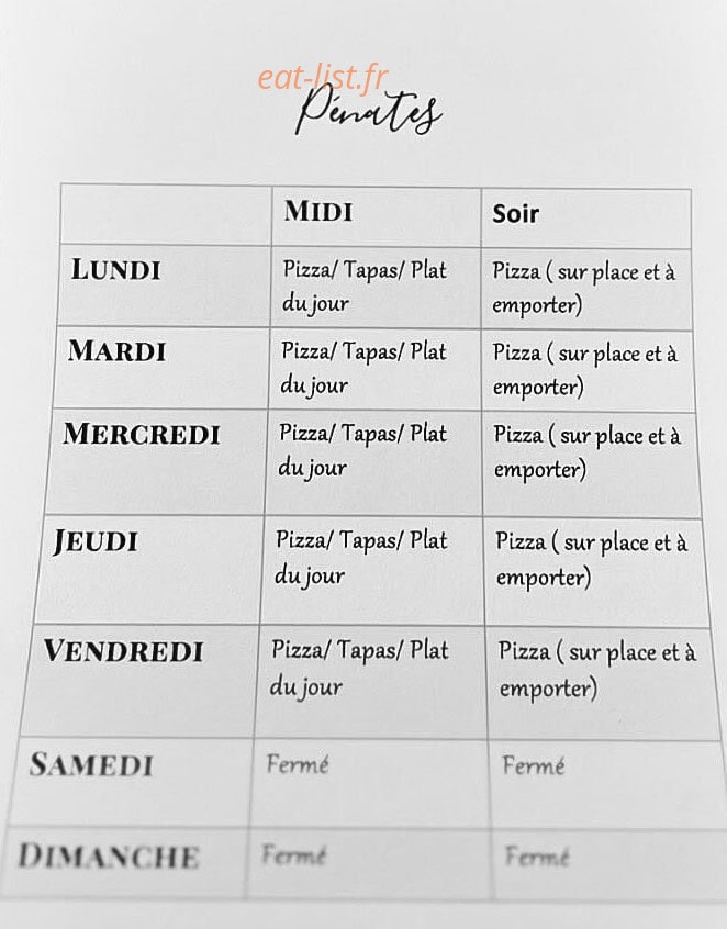 Pénates — carte page 1