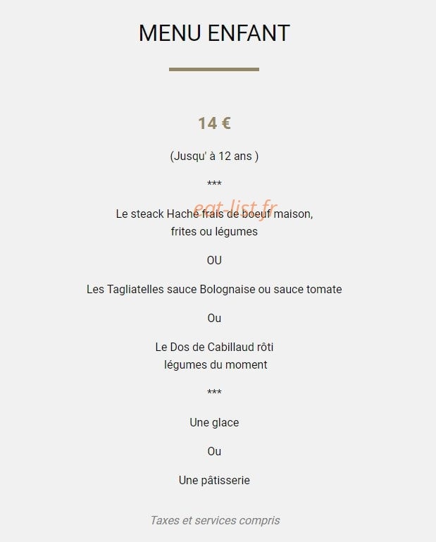 Chez Plane — carte page 1