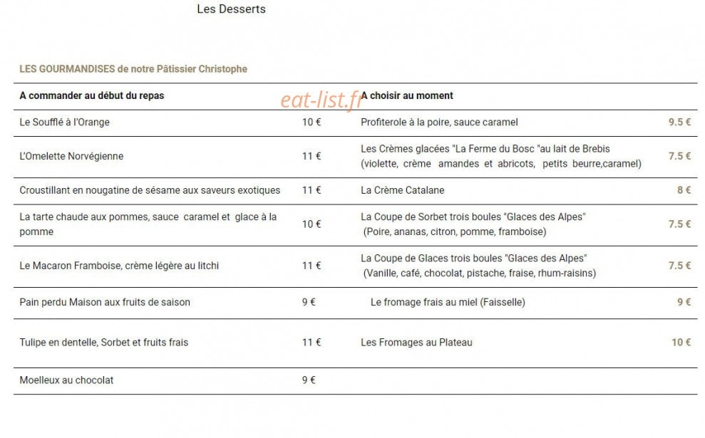 Chez Plane — carte page 6