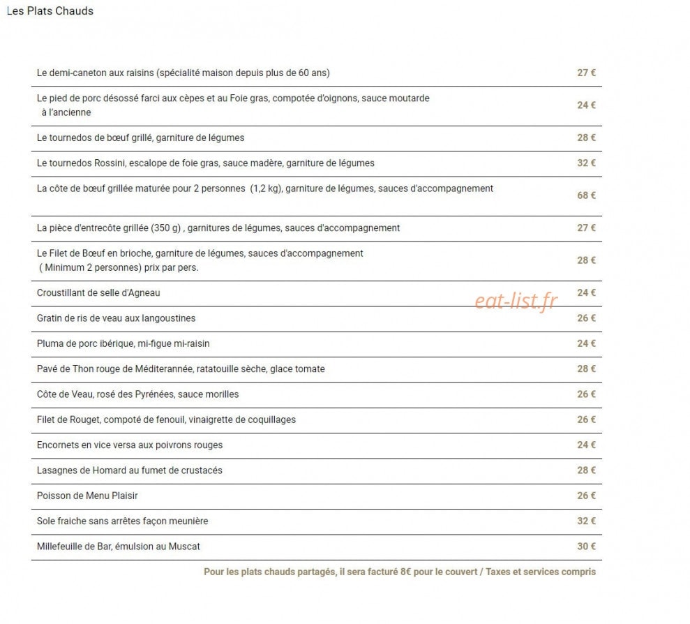 Chez Plane — carte page 4