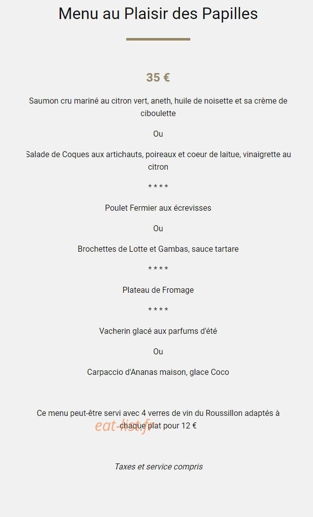 Chez Plane — carte page 2