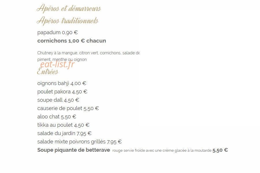 Le Jardin du Jasmin — carte page 2