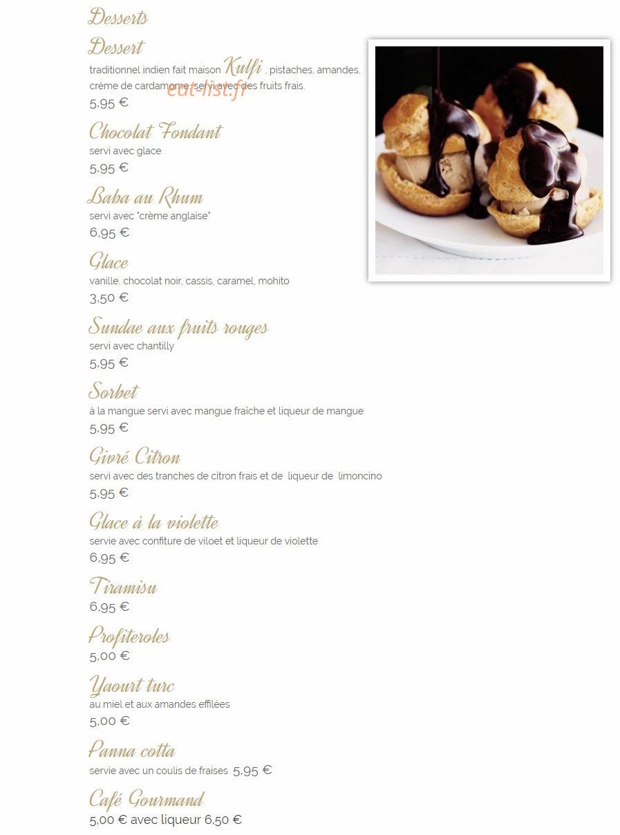 Le Jardin du Jasmin — carte page 10