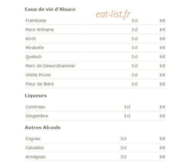 A La Tête de Lard — carte page 9