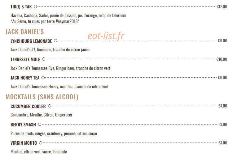 Académie de la Bière — carte page 6