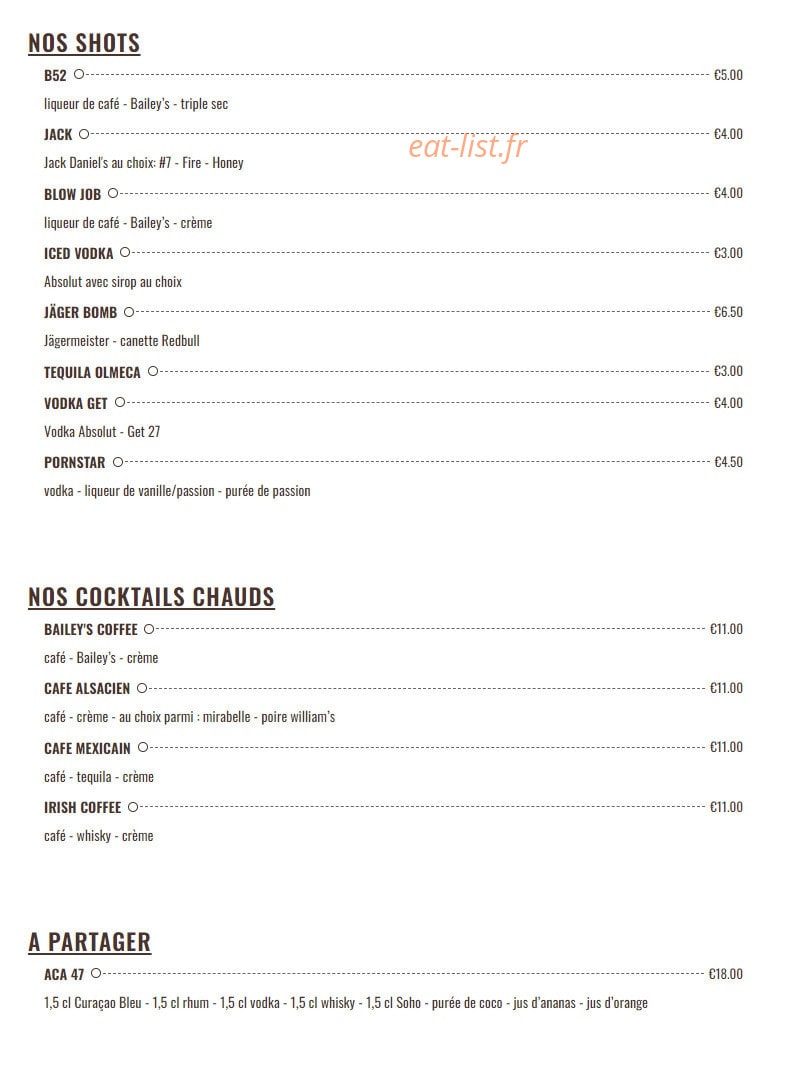 Académie de la Bière — carte page 7