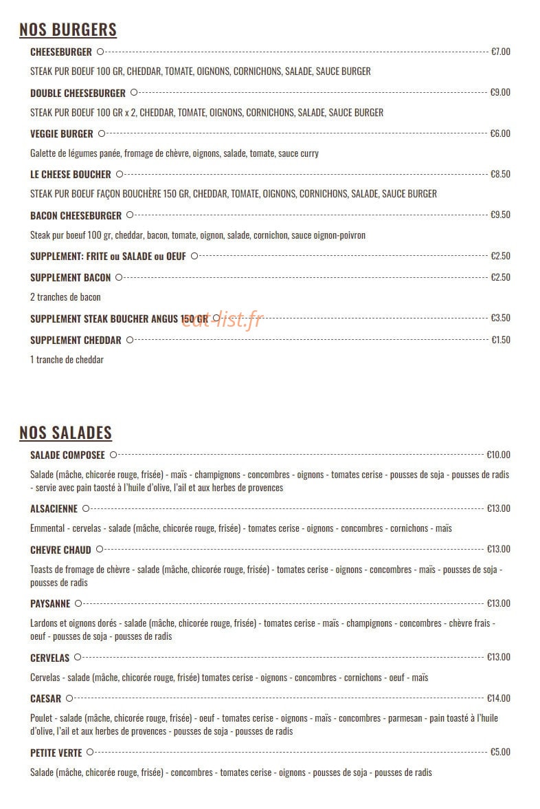 Académie de la Bière — carte page 2