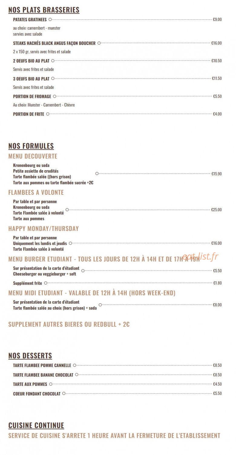Académie de la Bière — carte page 1