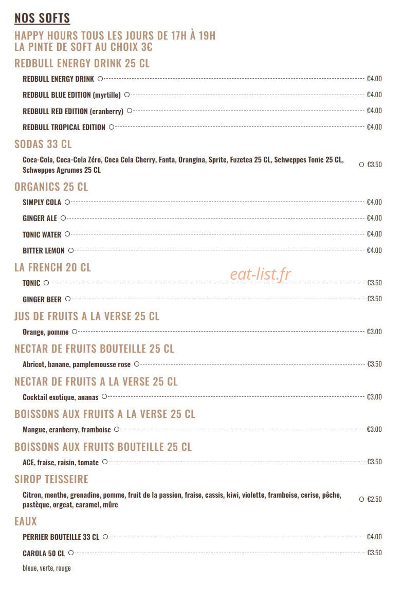 Académie de la Bière — carte page 4
