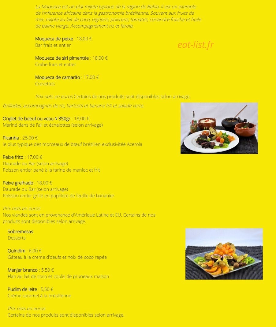 Acerola — carte page 3