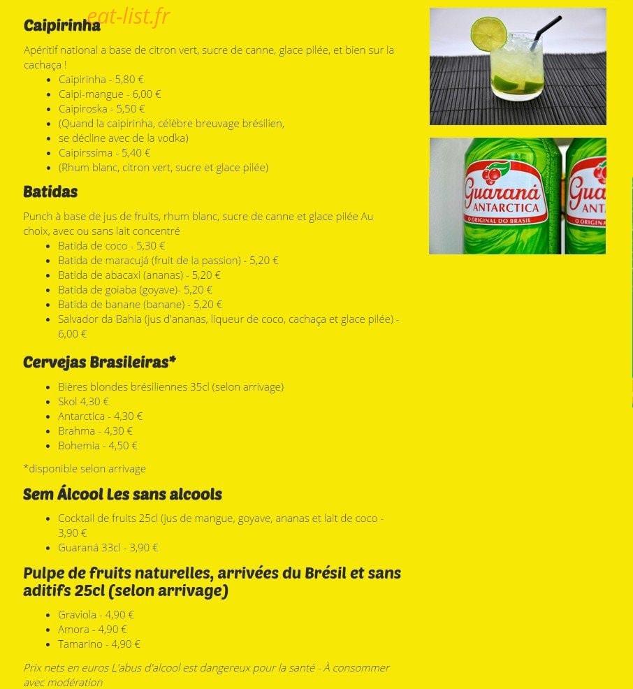Acerola — carte page 1