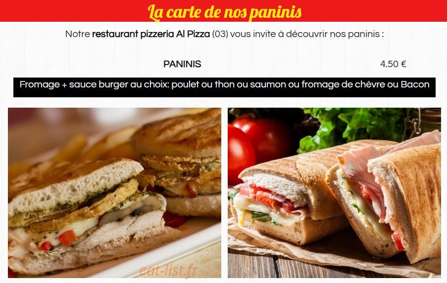 Al-pizza — carte page 5