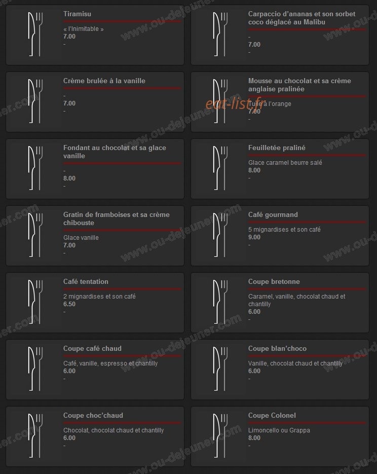 Alambar Restaurant — carte page 6