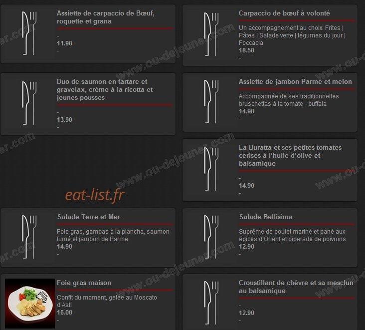 Alambar Restaurant — carte page 1