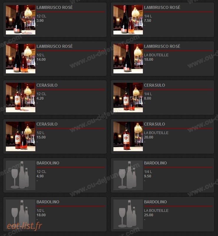 Alambar Restaurant — carte page 12