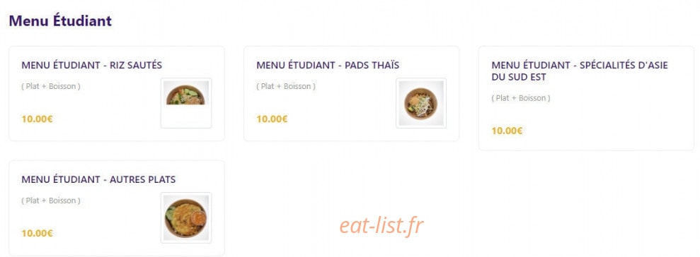 Allo pad thaï — carte page 6