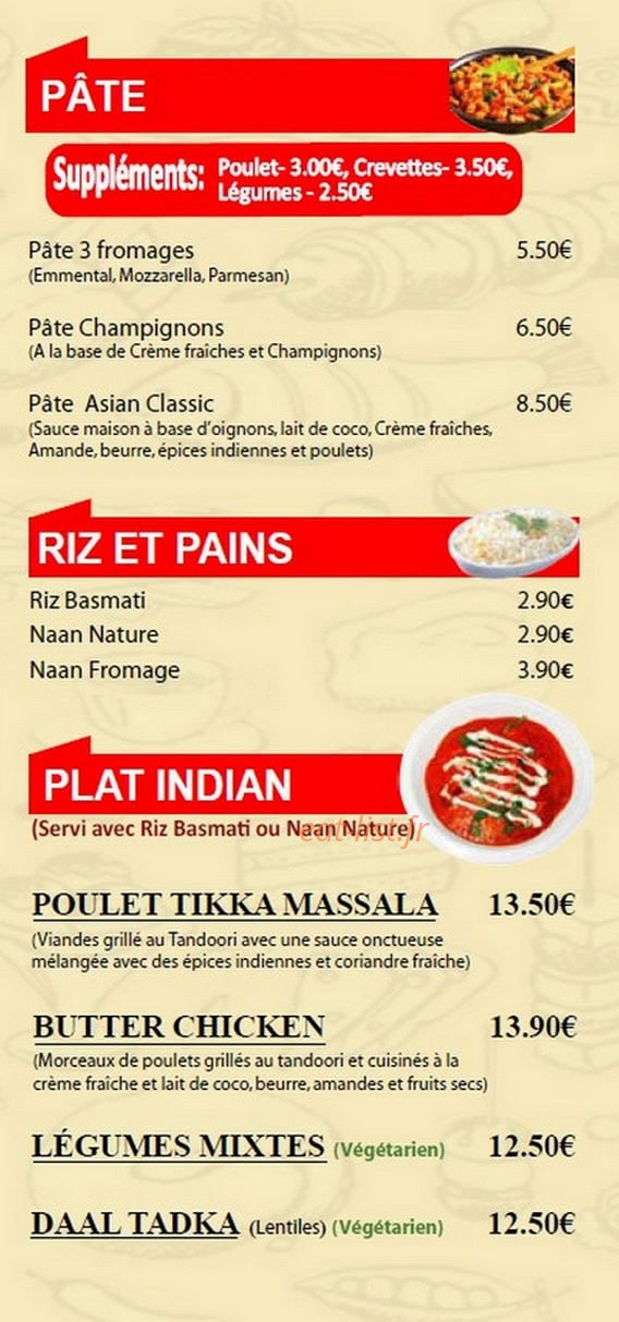 Asian Classic — carte page 5