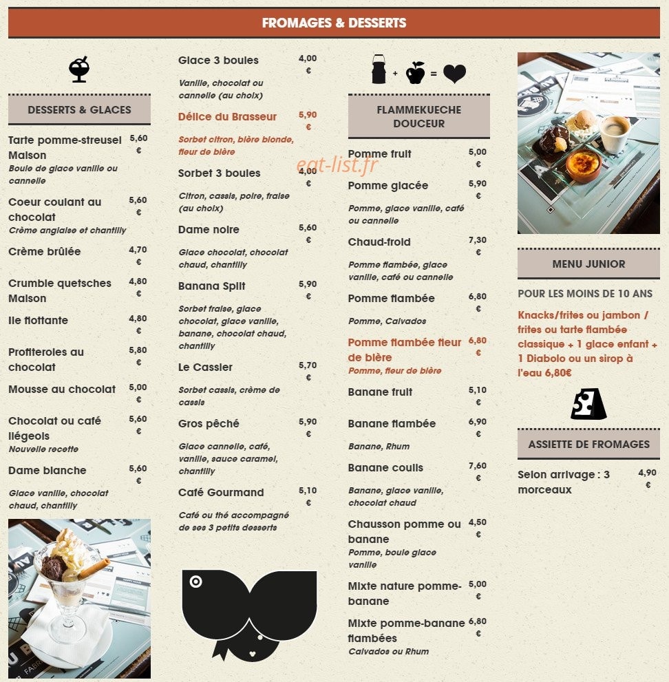 Au Brasseur — carte page 4