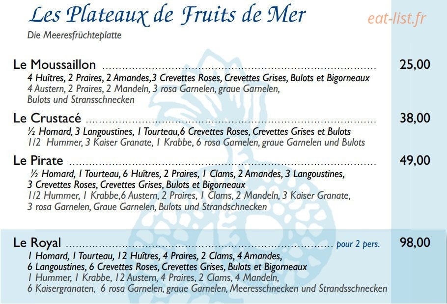 Au Dauphin — carte page 5