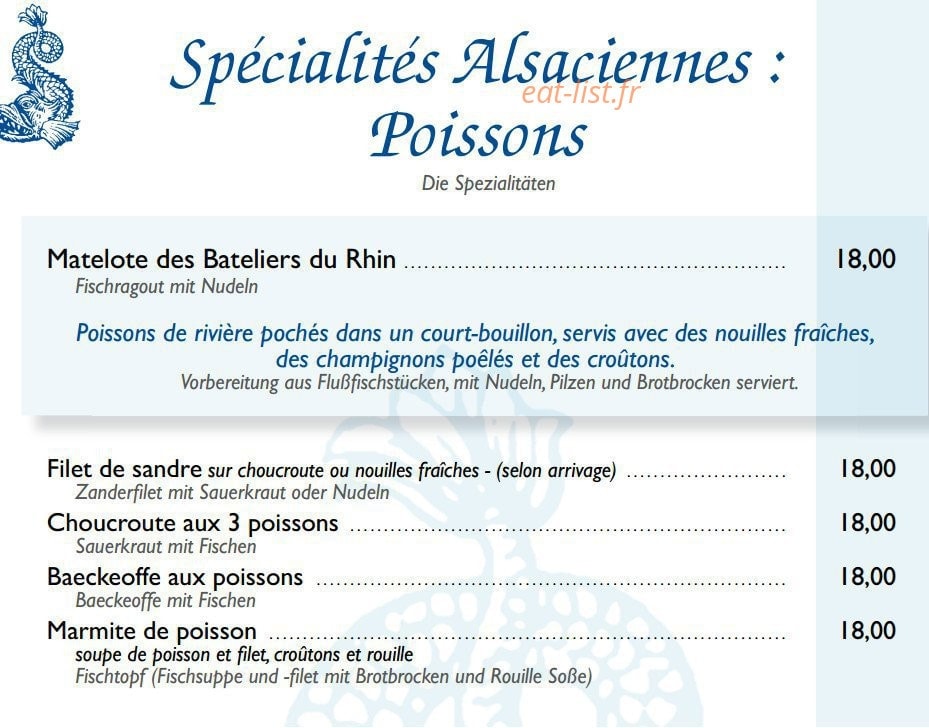 Au Dauphin — carte page 11