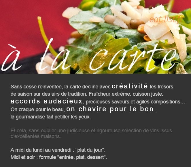 Au Petit Tonnelier — carte page 1