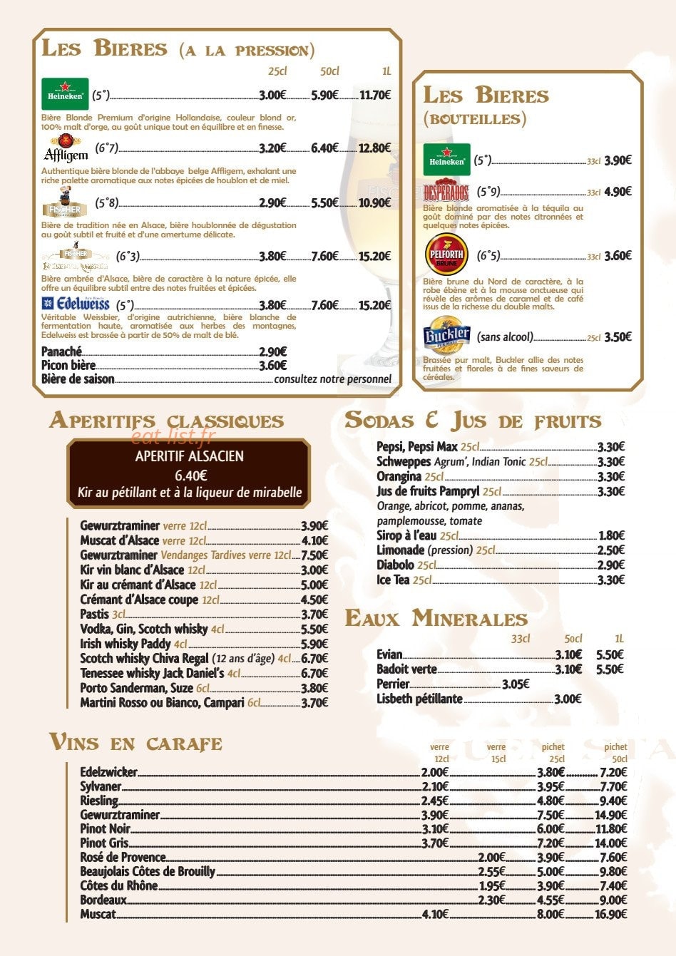 Aux Armes de Strasbourg — carte page 5