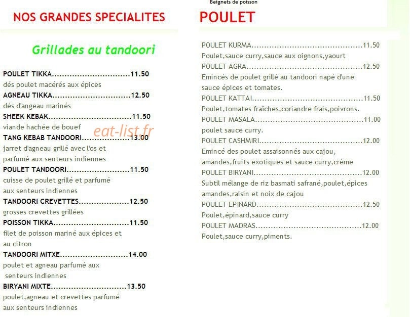 Aux Deux Goûts — carte page 2