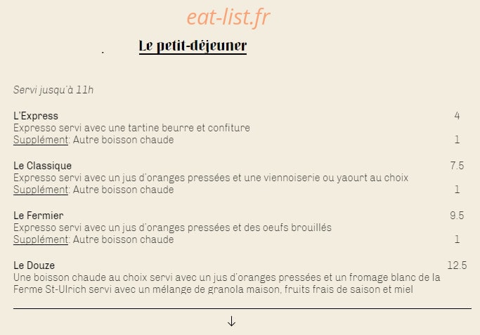 Aux douze apôtres — carte page 6