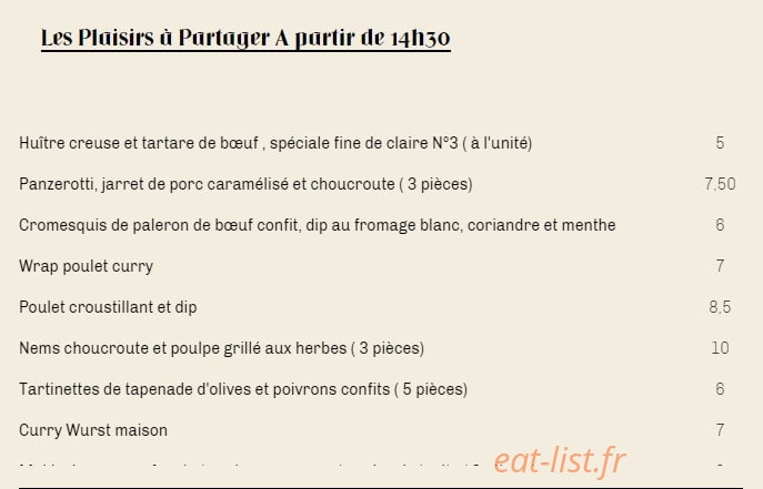 Aux douze apôtres — carte page 1