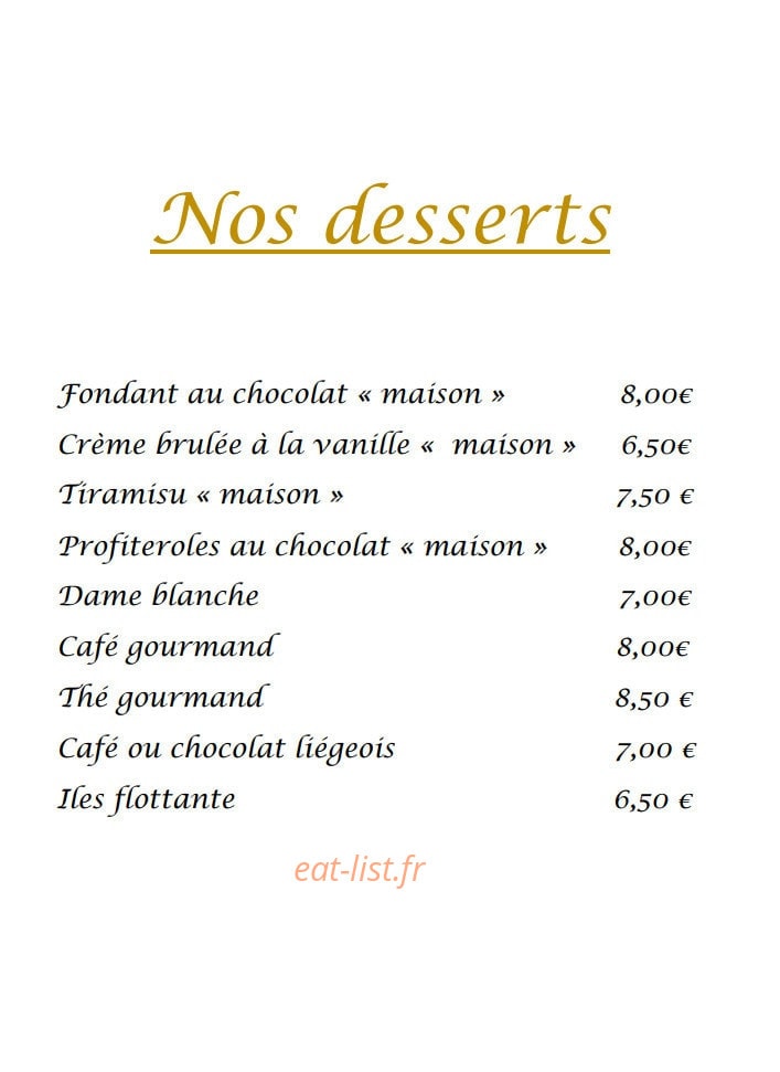 Aux Magots — carte page 3