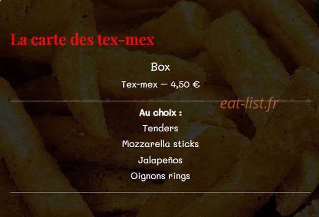 Best Bouffe — carte page 4