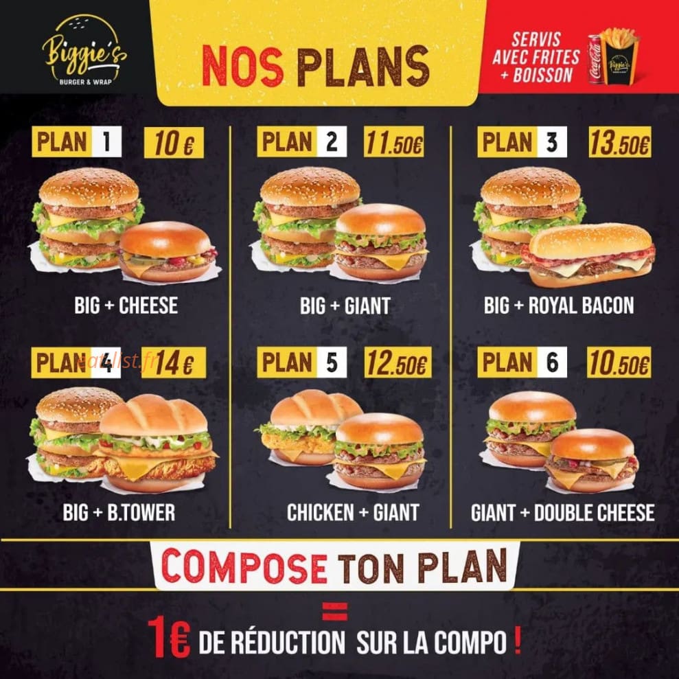 Biggie's — carte page 2