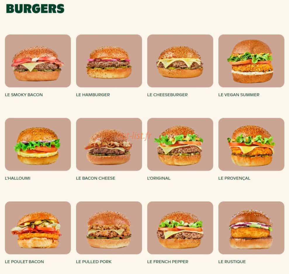 Bioburger — carte page 3