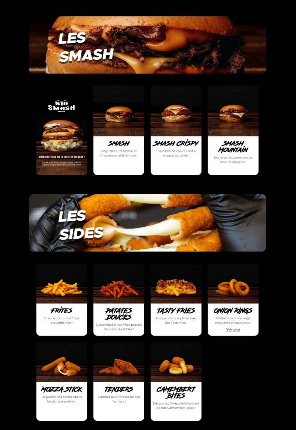 Black and White Burger — carte page 2