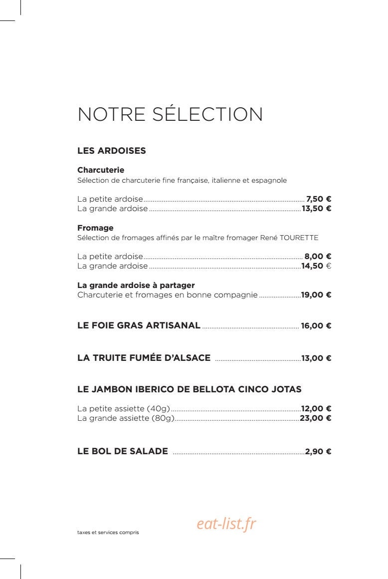 Black & Wine — carte page 2