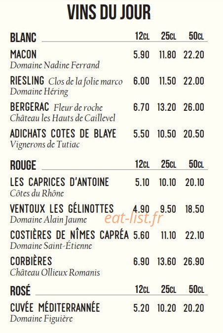 Brasserie Boëhm — carte page 8