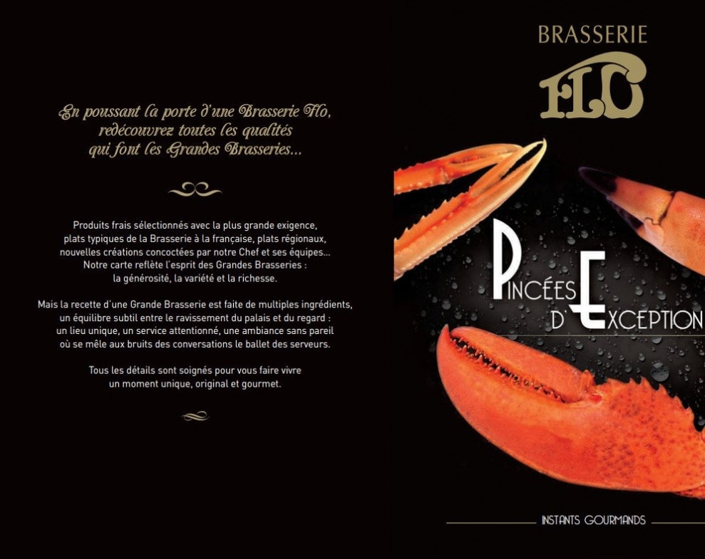 Brasserie flo — carte page 1