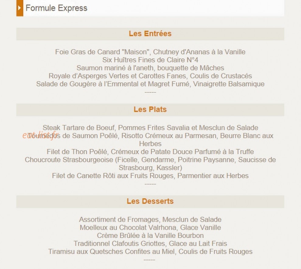 Brasserie flo — carte page 14