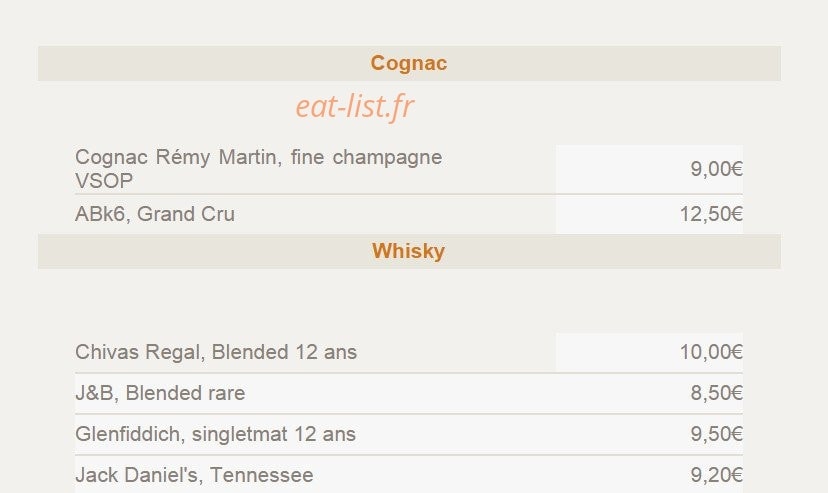 Brasserie flo — carte page 12
