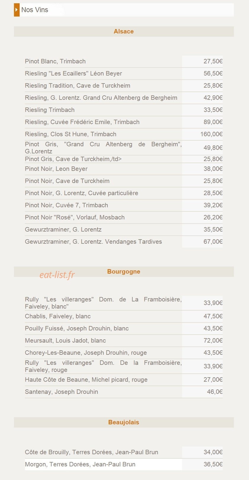 Brasserie flo — carte page 7