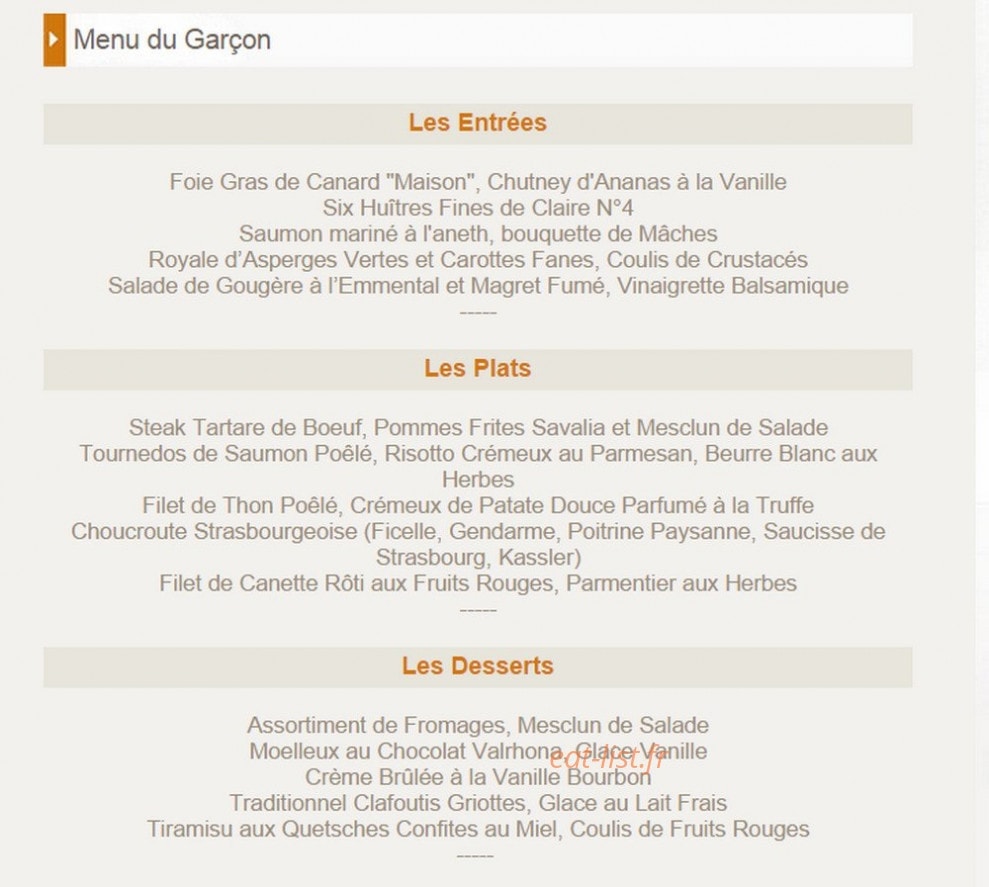 Brasserie flo — carte page 13