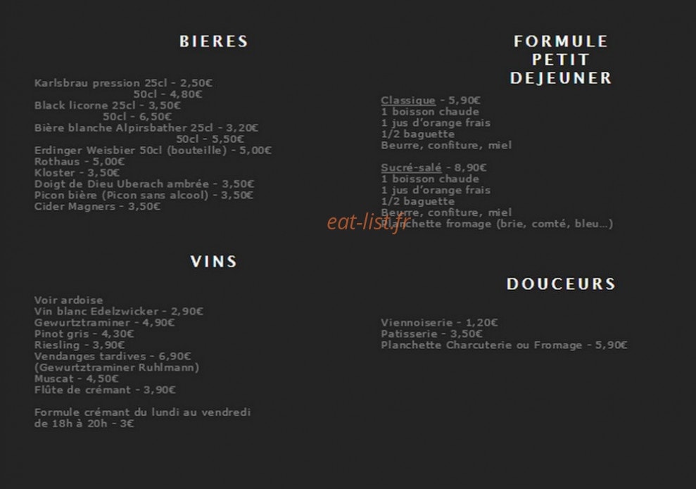 Café Berlin — carte page 2