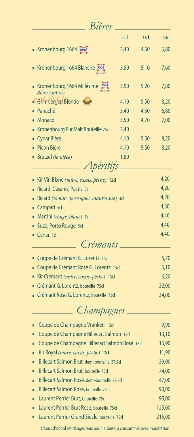 Café Broglie — carte page 4